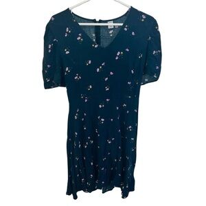 Old Navy Green Puff Sleeve Sundress L